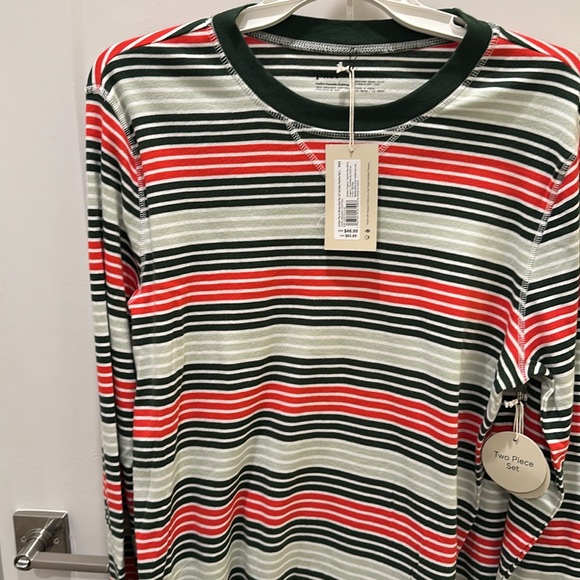 Pact Unisex Flurry Stripe Pajama Set 100% organic cotton - Picture 2 of 2